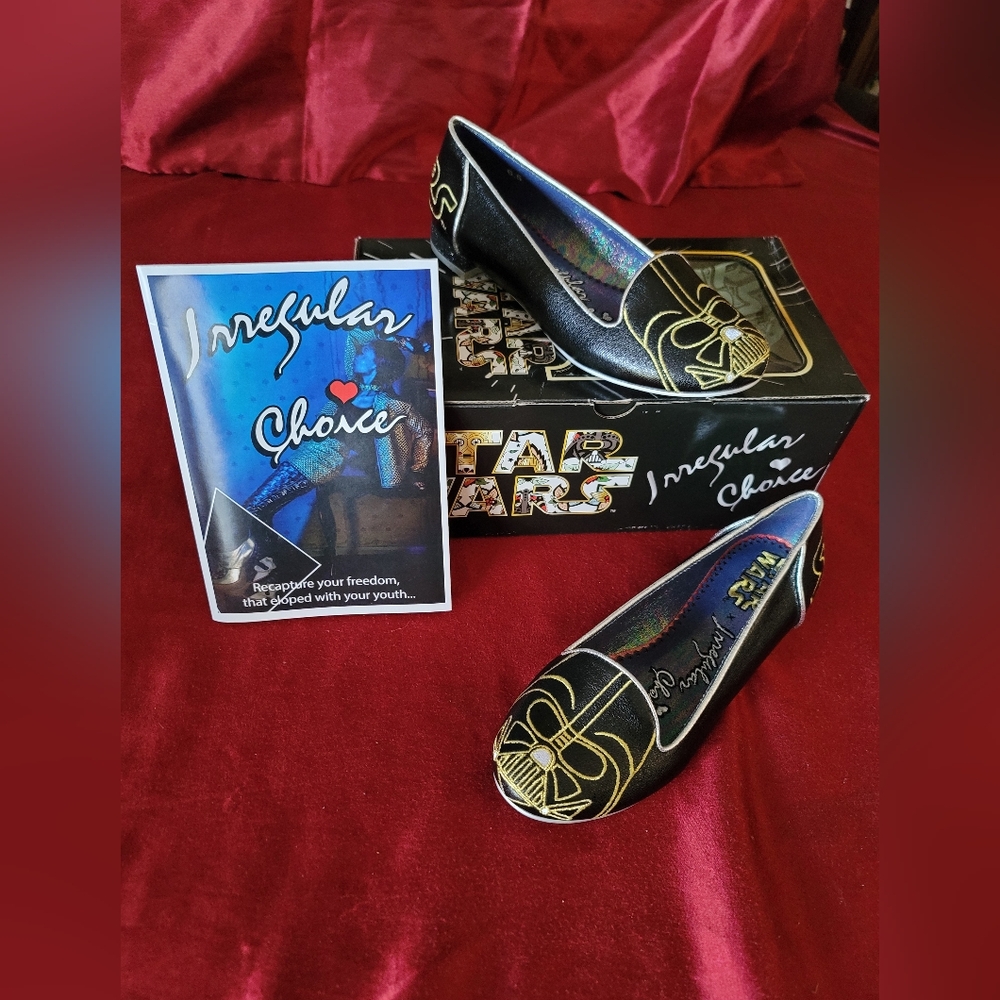 Irregular Choice Star Wars Woman's Flats I Darth Vader NEW IN BOX black 6.5 4050